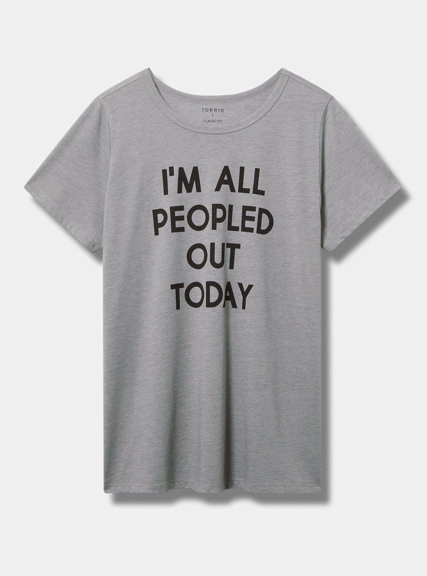 Peopled Out Classic Fit Signature Jersey Crew Tee