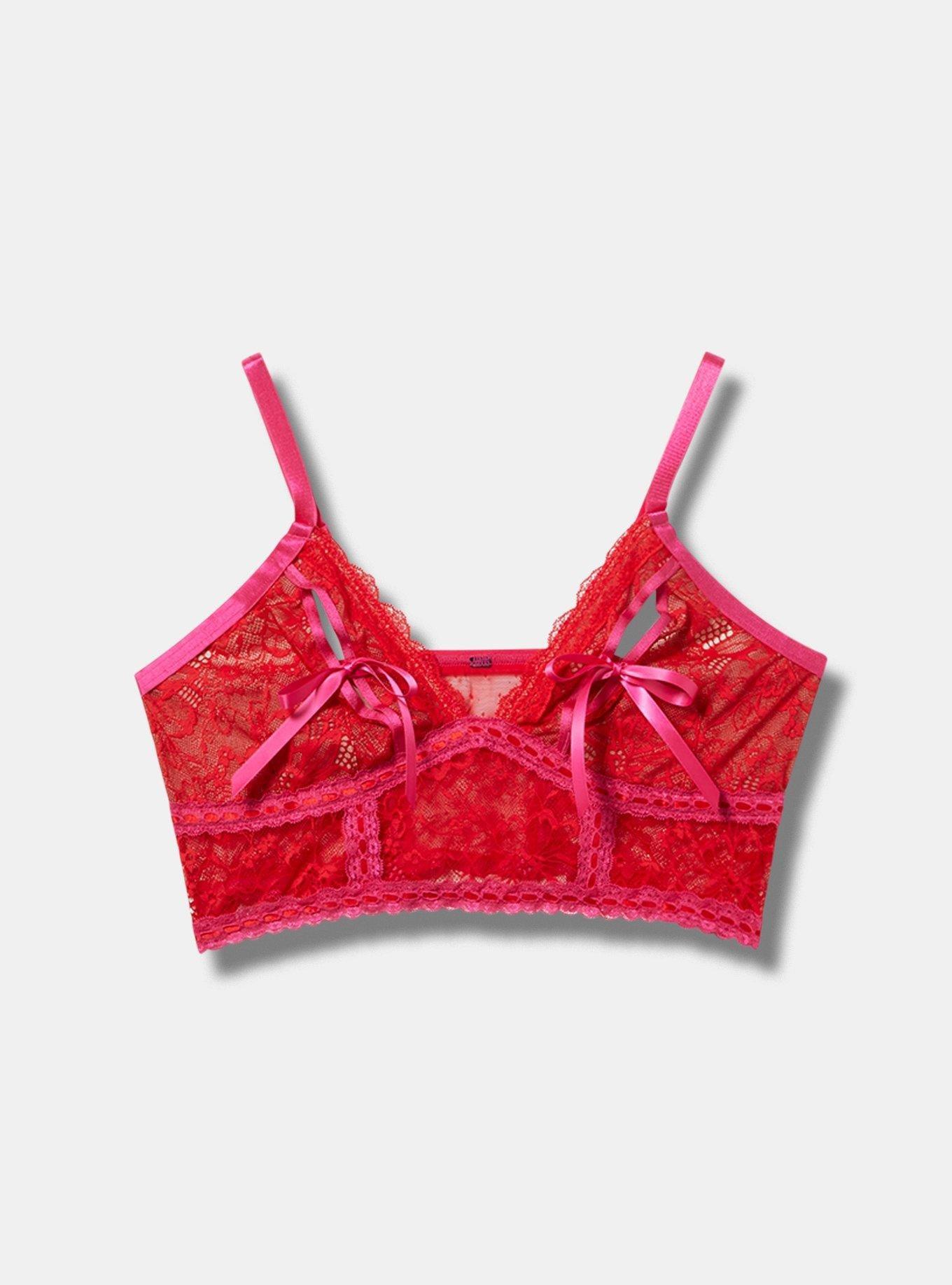 Split Cup Wire-Free Bralette, , flat