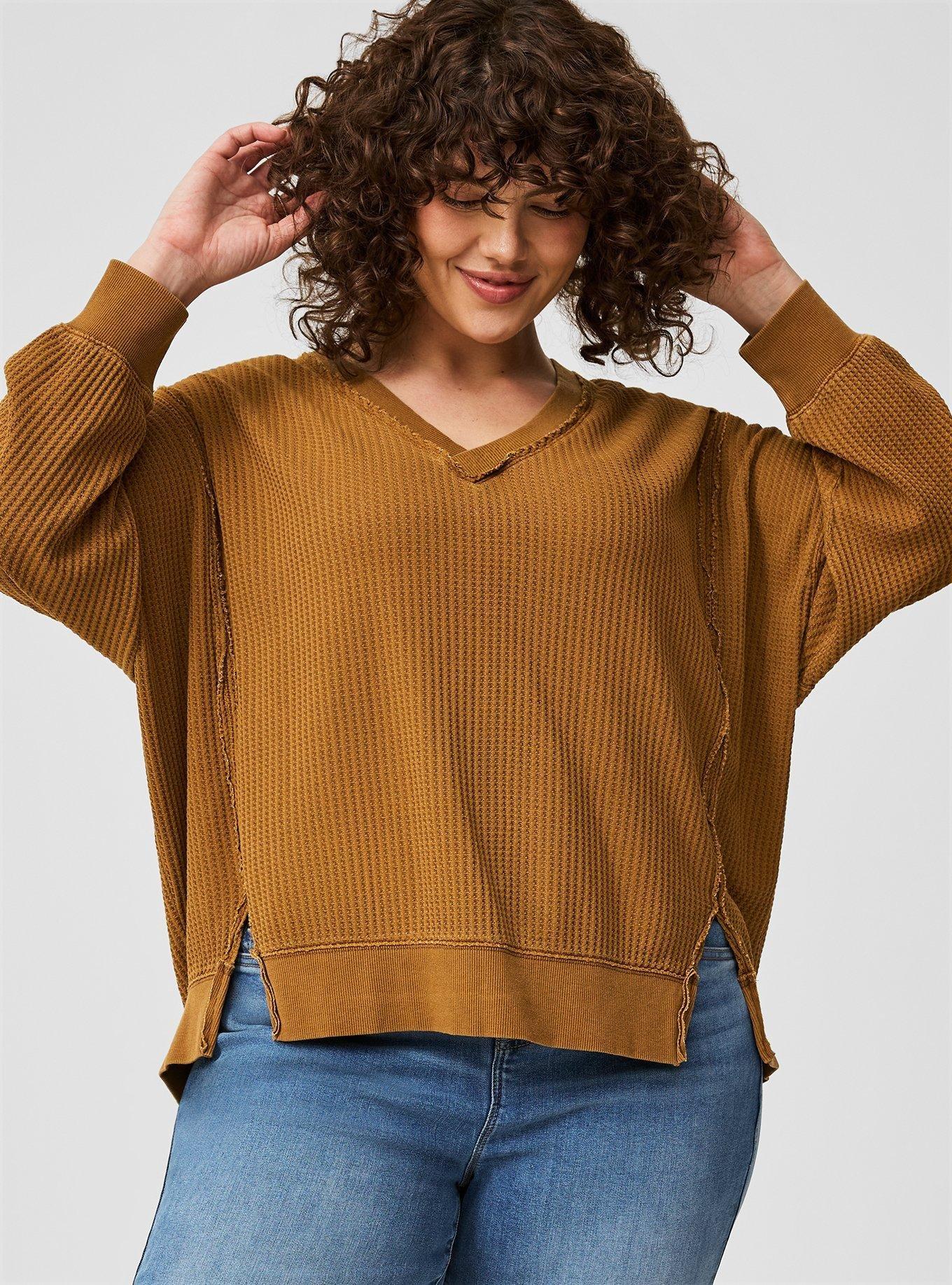 Oversized Waffle Top