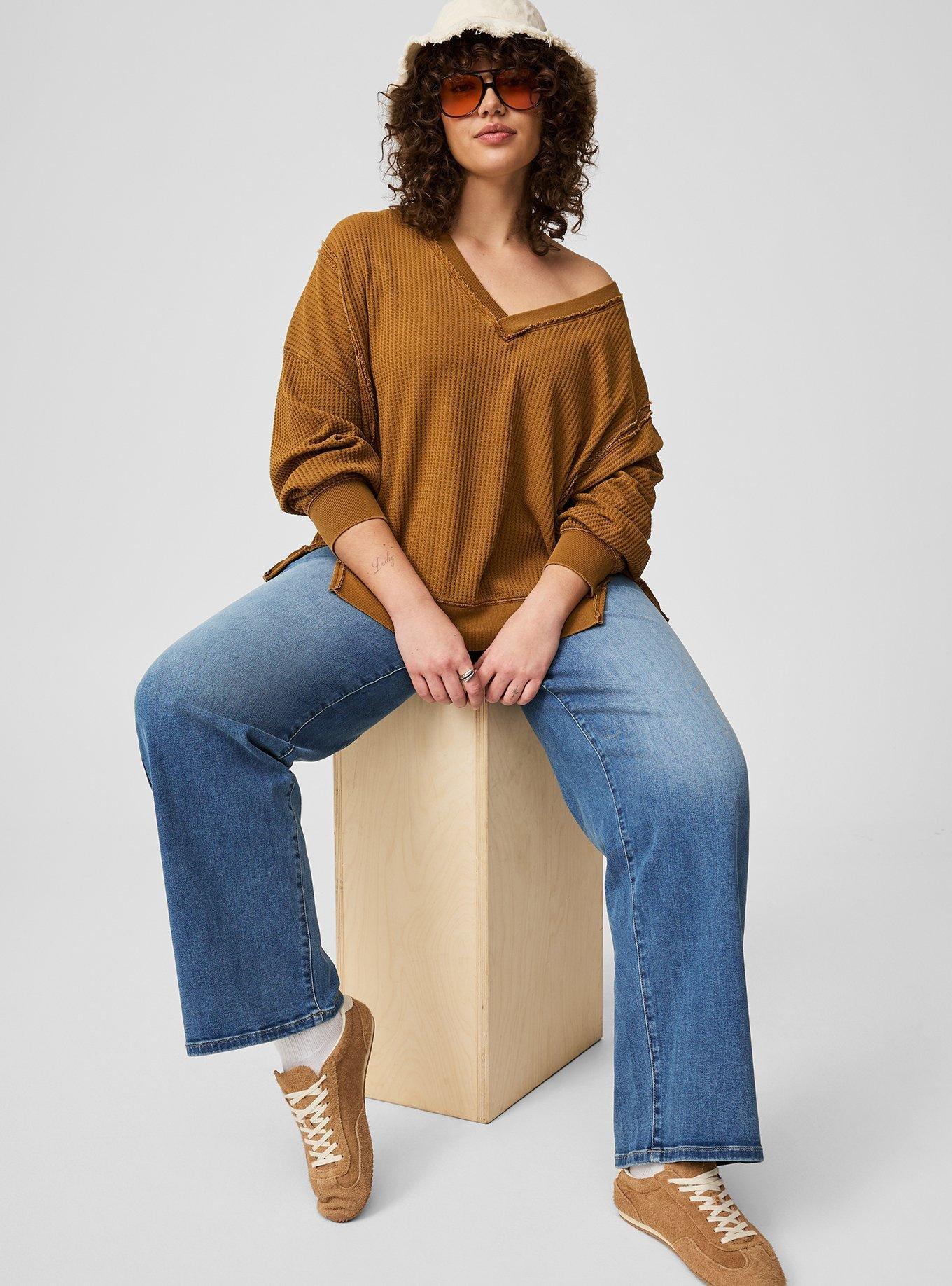 Oversized Waffle Top