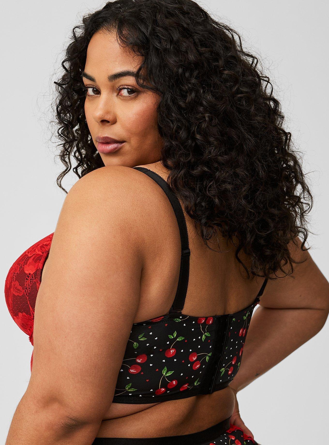 XO Plunge Push-Up Longline Bra