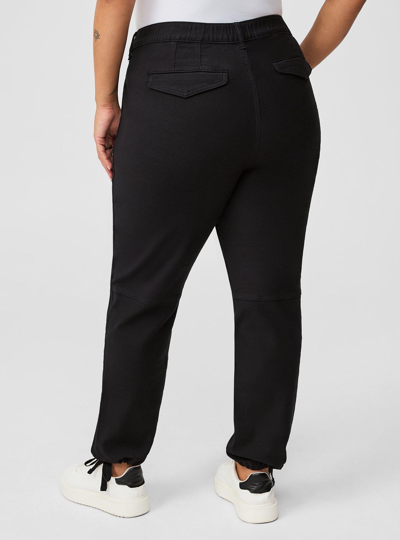 Plus Size High Rise Utility Relaxed Twill Jogger Torrid