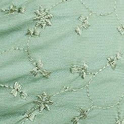 Plus Size Mesh Tie Front Top, GRANITE GREEN, swatch