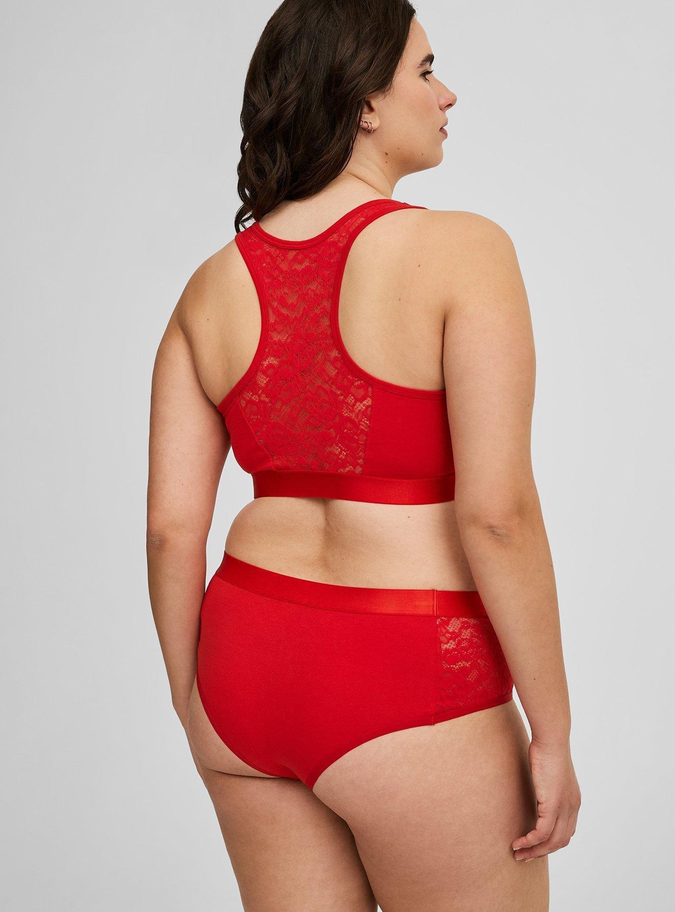 Cotton Square Neck Bralette 