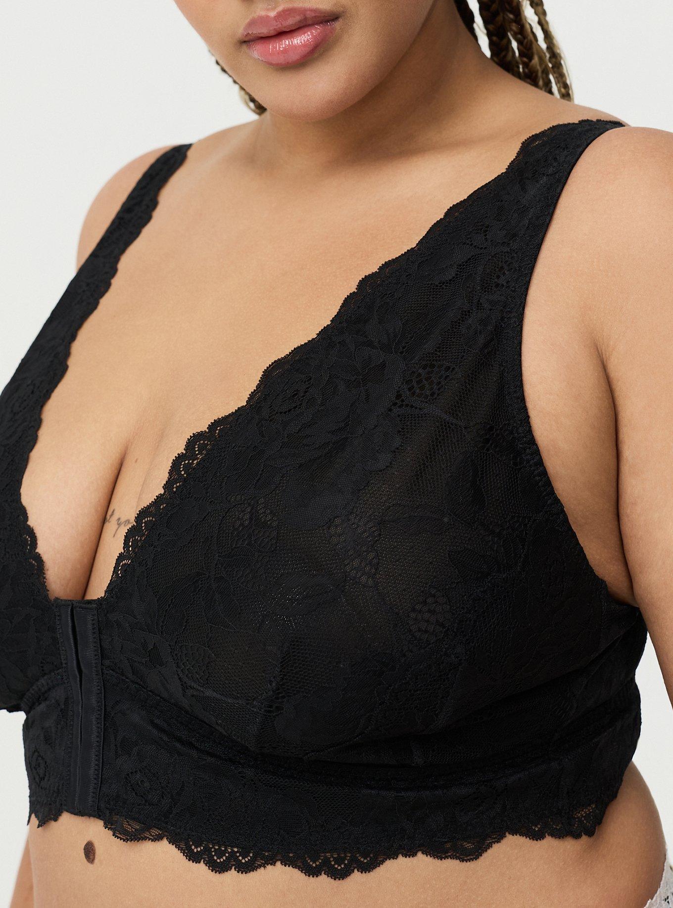 Emma Lace Front-Close Bralette