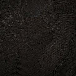 Emma Lace Front-Close Bralette, RICH BLACK, swatch