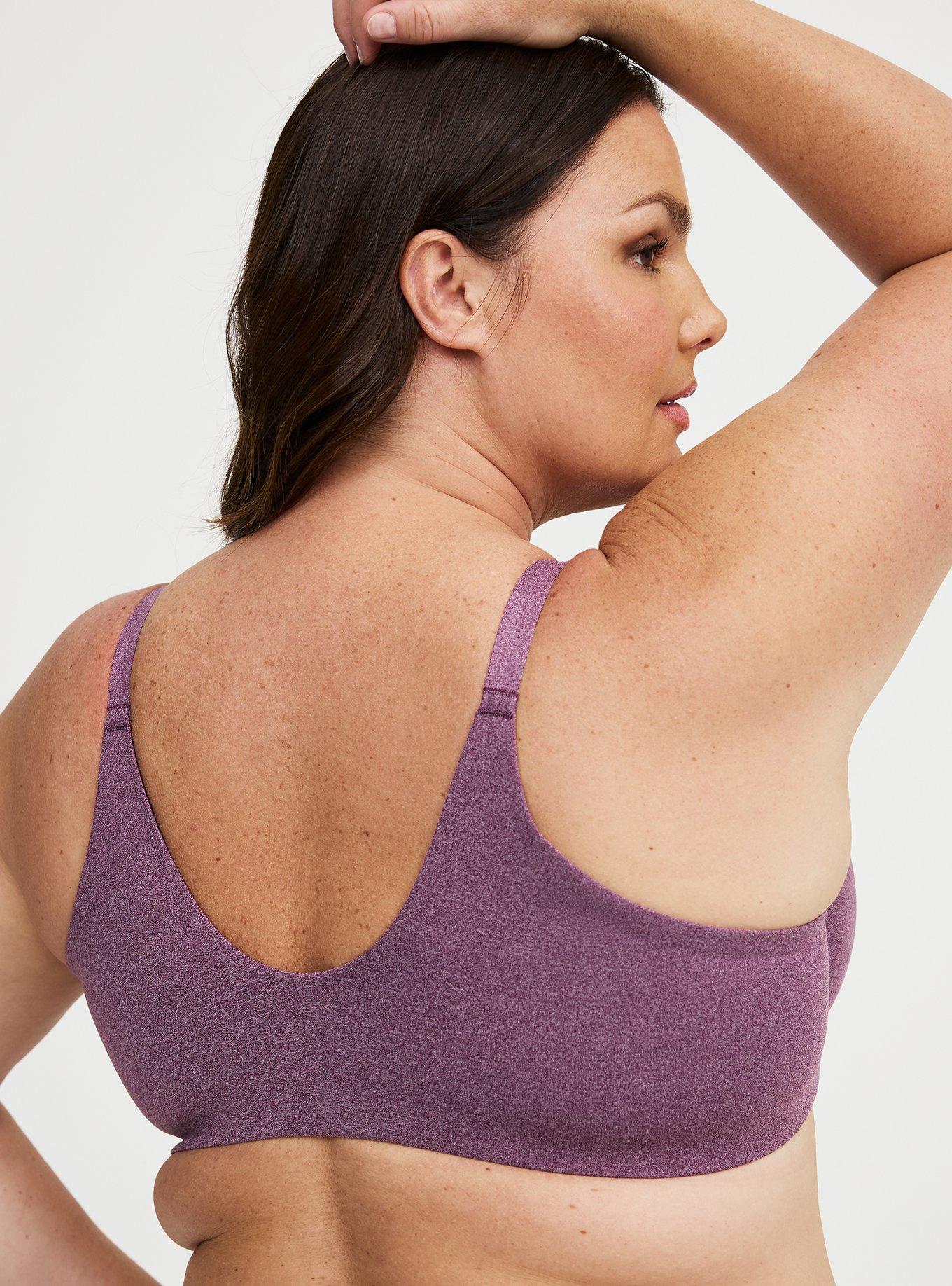 Perfect Coverage Push-Up Smooth Front-Close Bra, WINTER BLOOM HEATHER, alternate