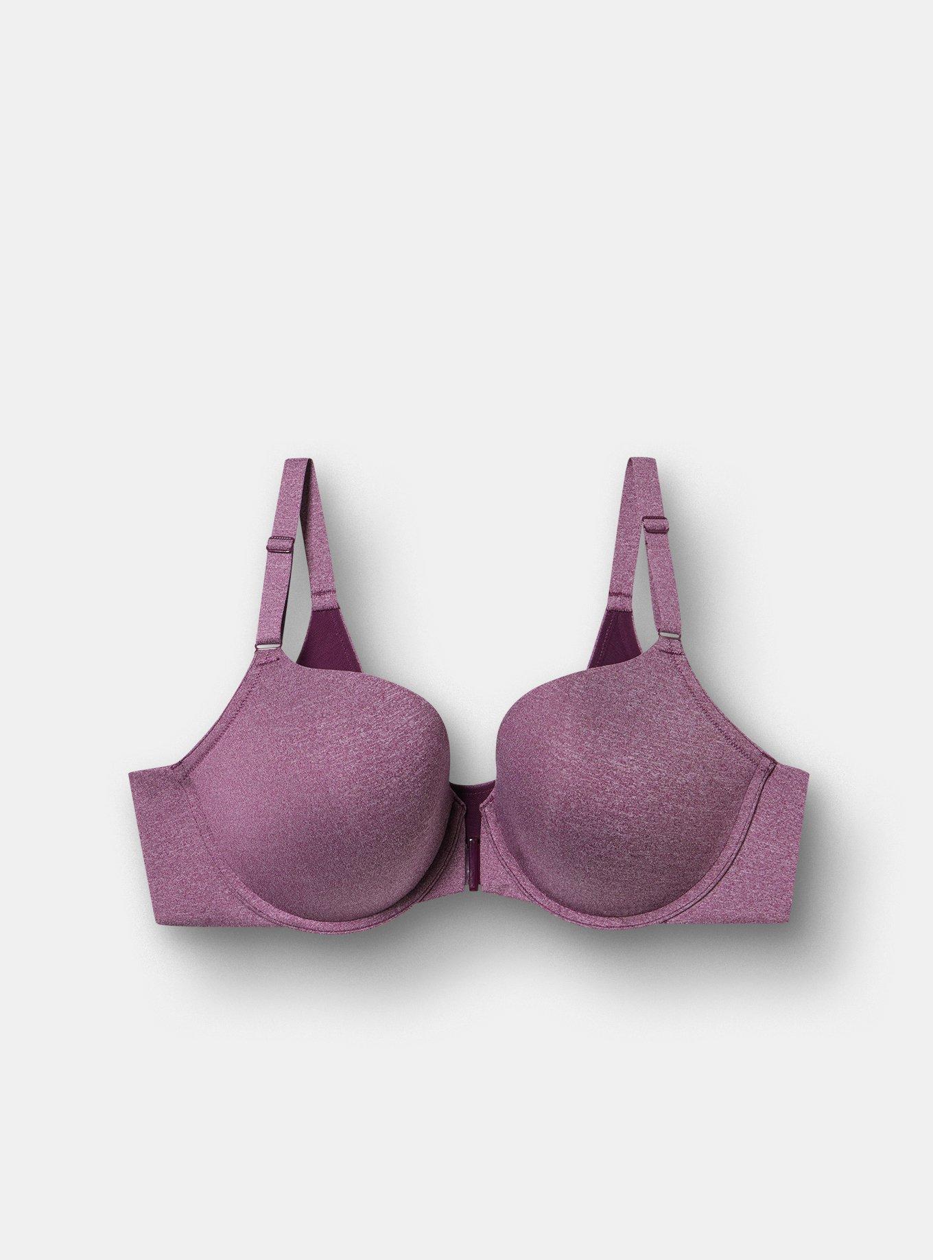 Perfect Coverage Push-Up Smooth Front-Close Bra, WINTER BLOOM HEATHER, hi-res