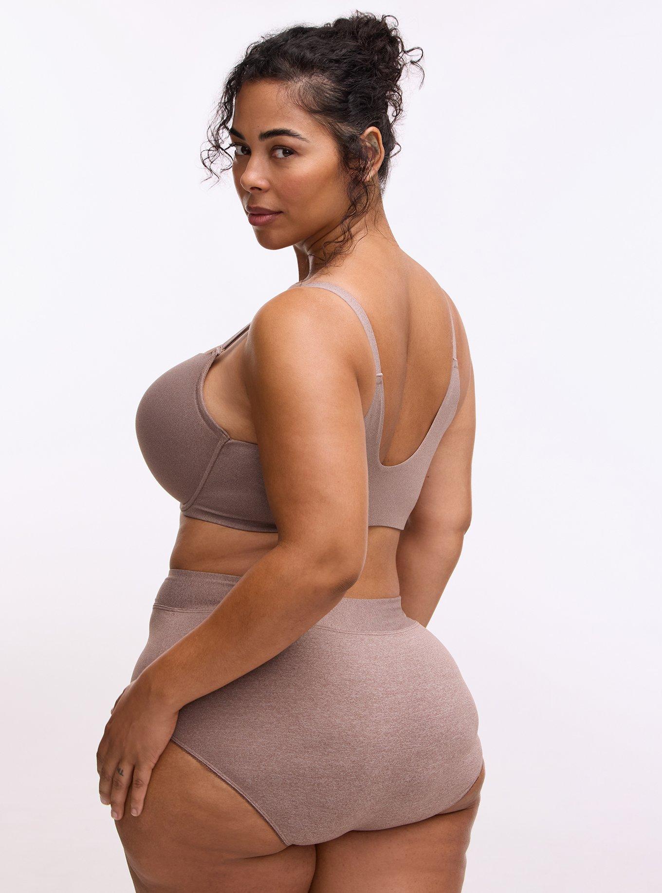 Perfect Coverage Push-Up Smooth Front-Close Bra, DEEP TAUPE HEATHER, alternate