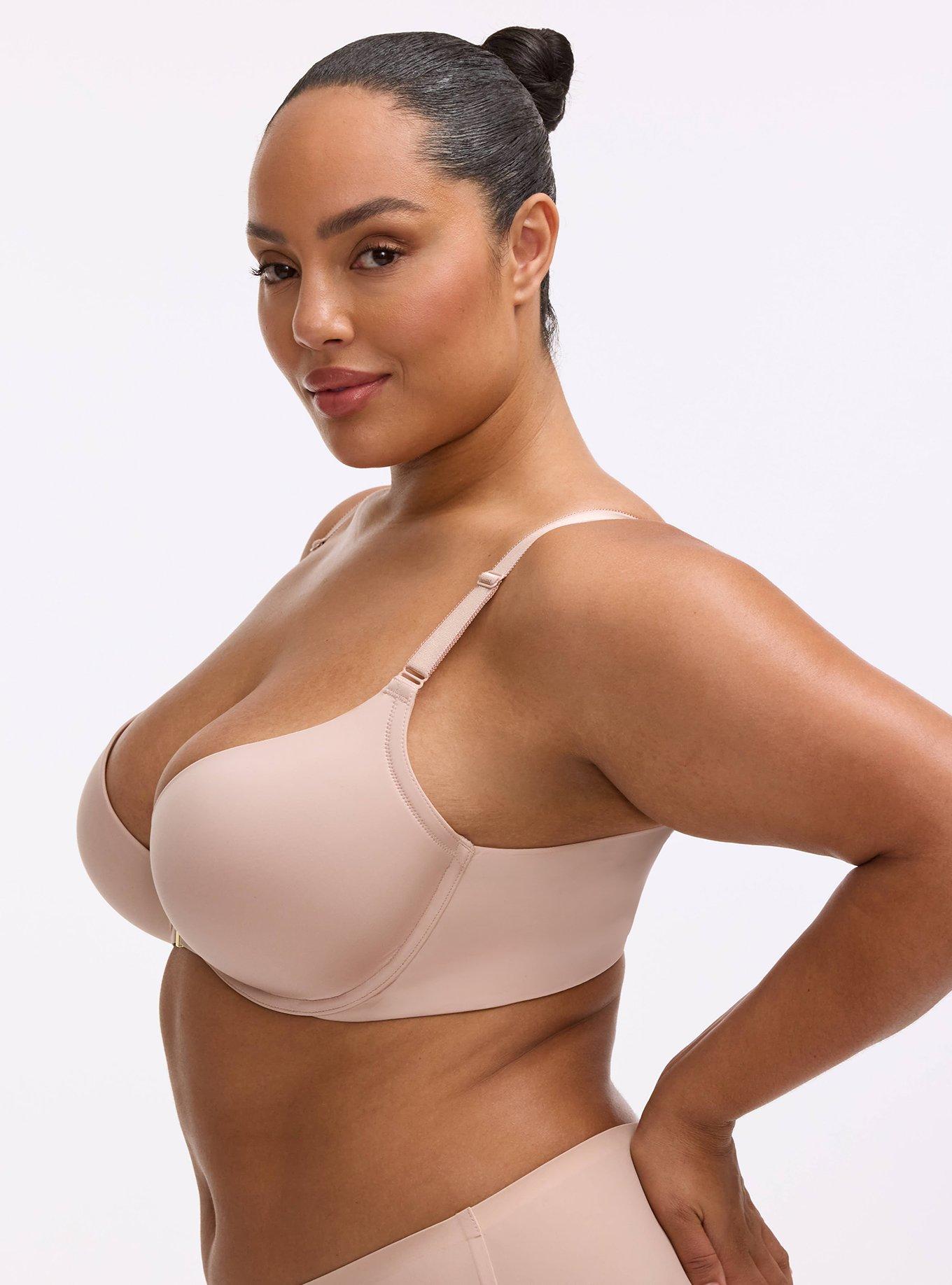 Plunge Push-Up Front-Close Bra, ROSE DUST, alternate