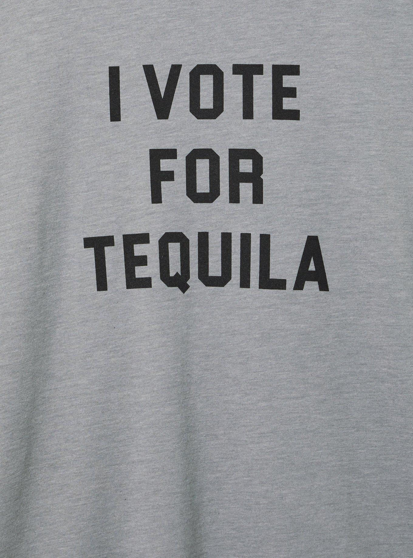 I Vote For Tequila Classic Fit Signature Jersey Crew Tee