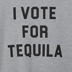 I Vote For Tequila Classic Fit Signature Jersey Crew Tee, HEATHER GREY, swatch