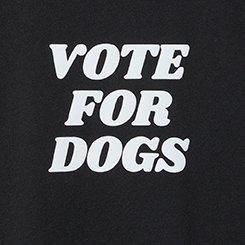 Vote For Dogs Classic Fit Signature Jersey Crew Tee, DEEP BLACK, swatch