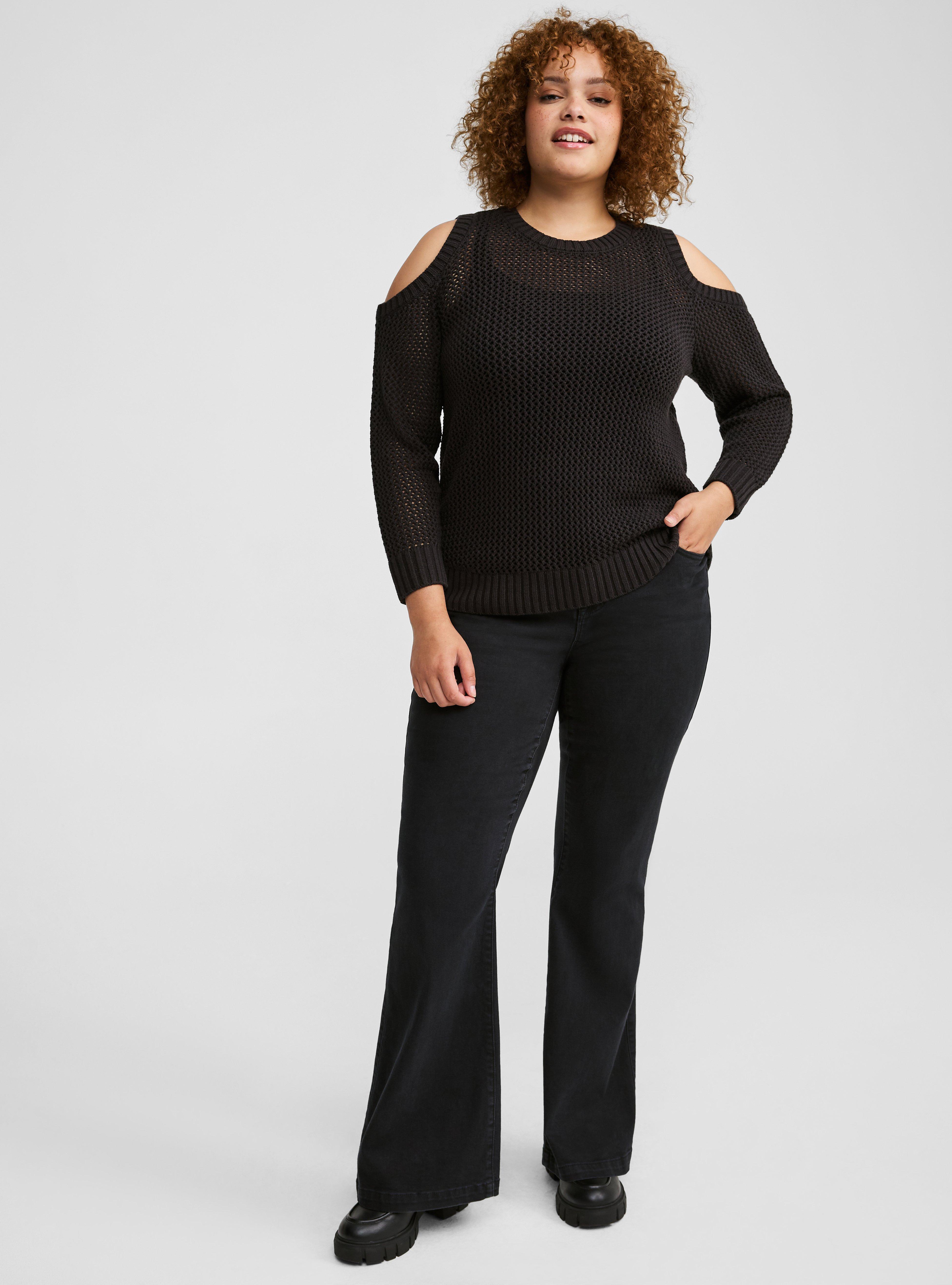 Torrid cold shoulder sweater top