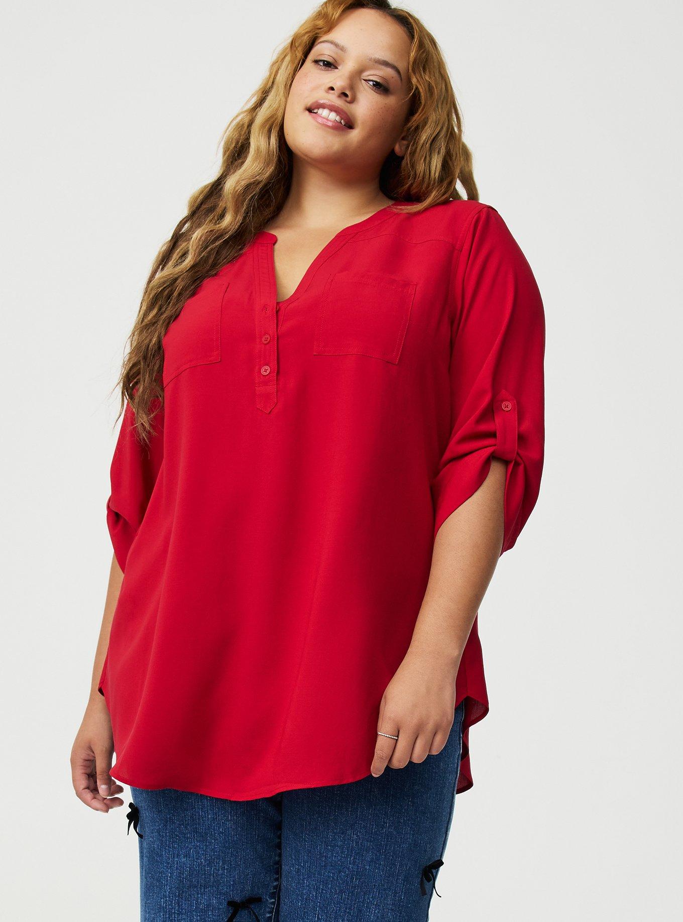 Harper 3/4 Sleeve Pullover Tunic Top