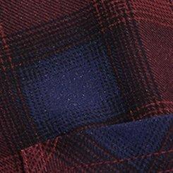 Harper 3/4 Sleeve Pullover Tunic Top, MAUD PLAID SASSAFRAS, swatch