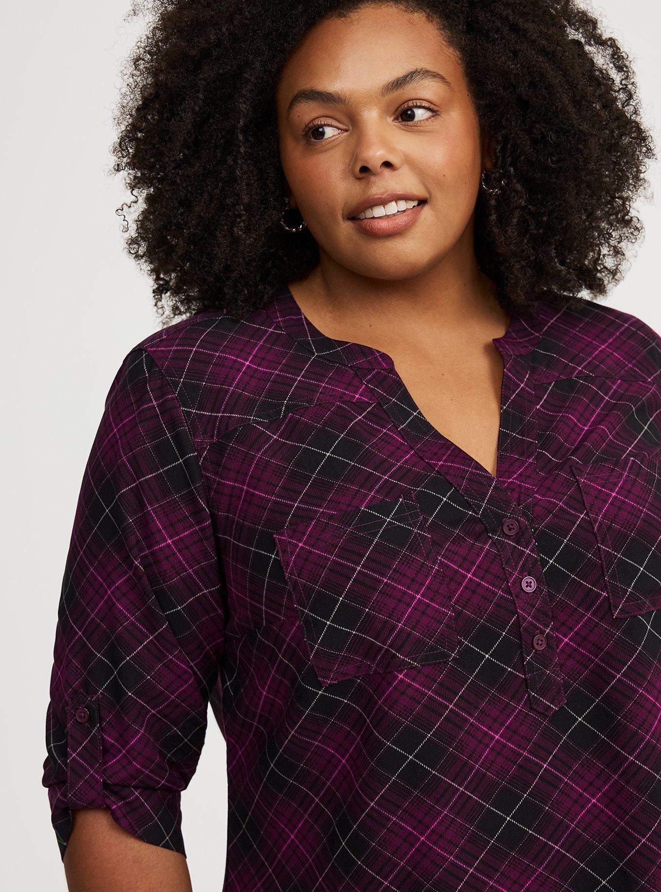 Plus Size - Harper 3/4 Sleeve Pullover Tunic Top - Torrid