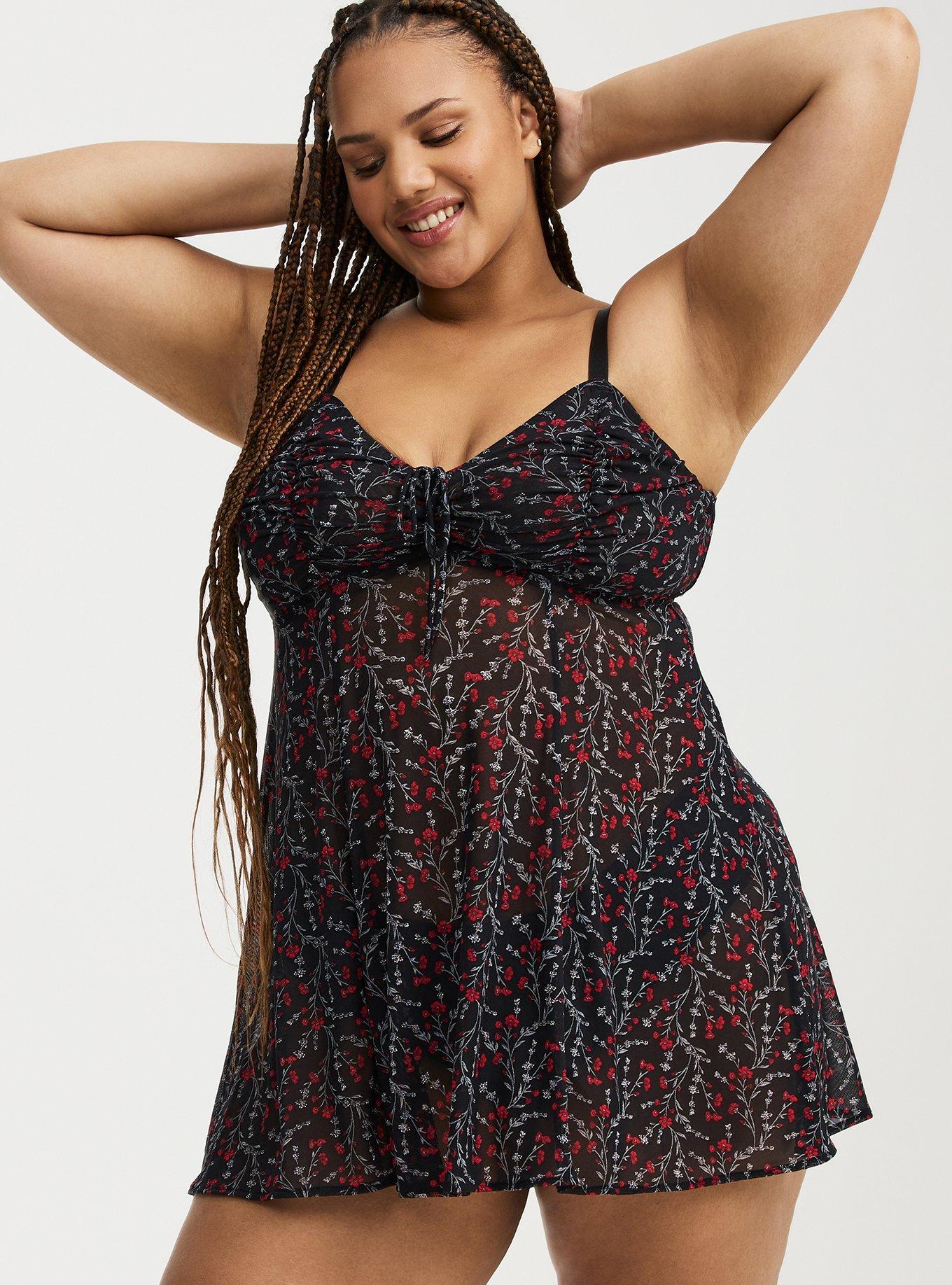 Mesh Fit & Flare Wireless Babydoll