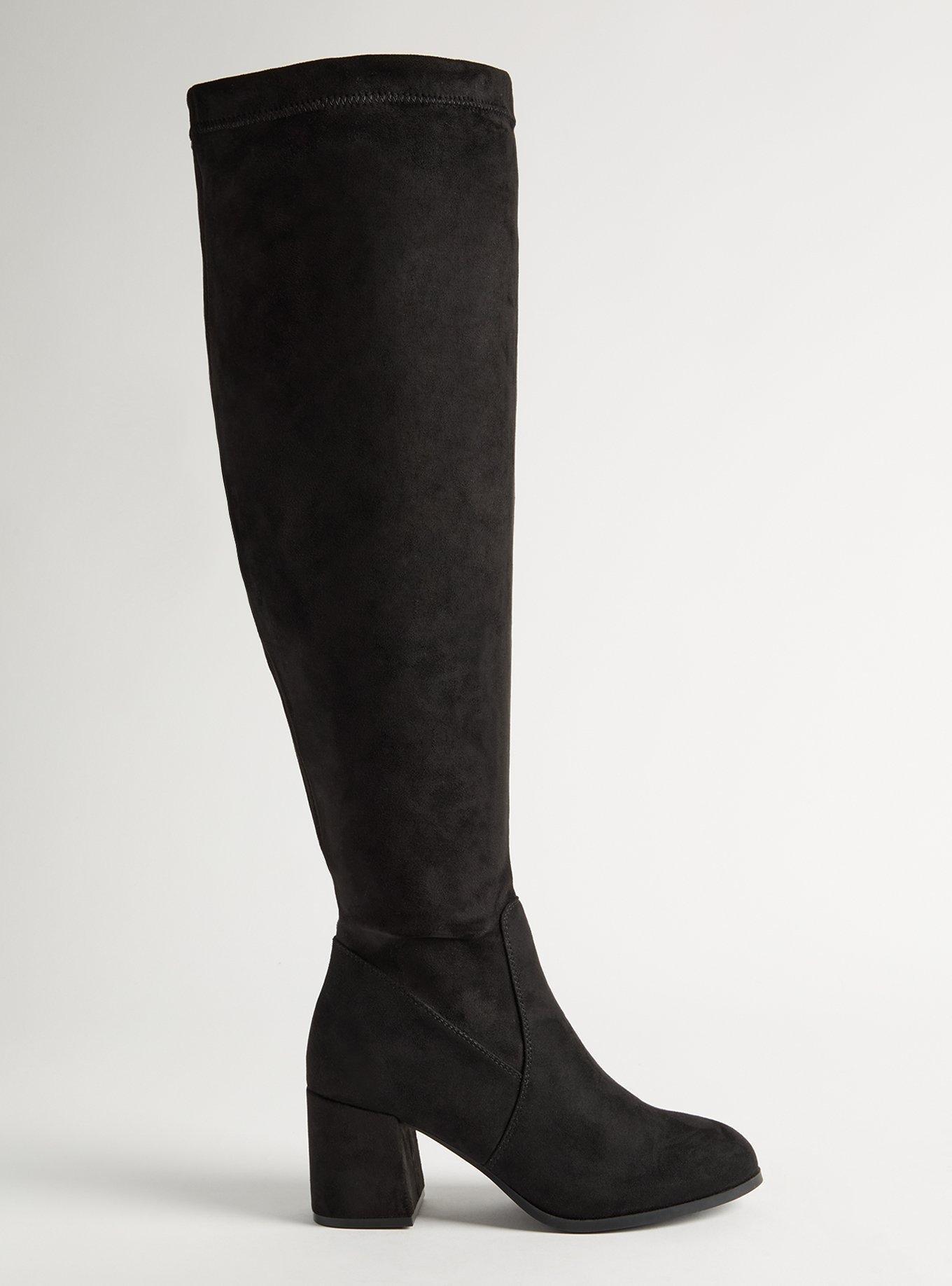 Block Heel Over The Knee Boot (WW), BLACK, alternate