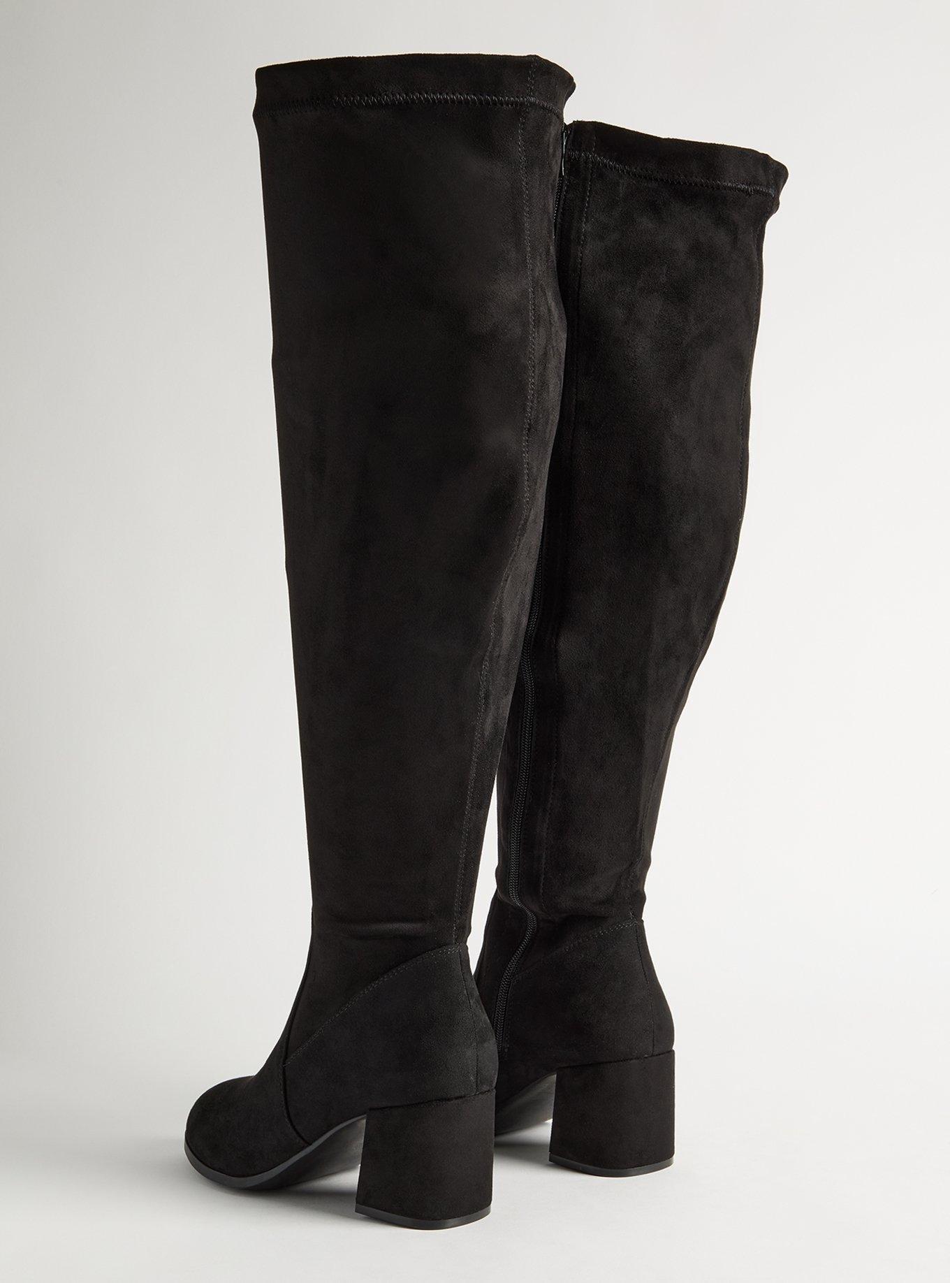 Block Heel Over The Knee Boot (WW