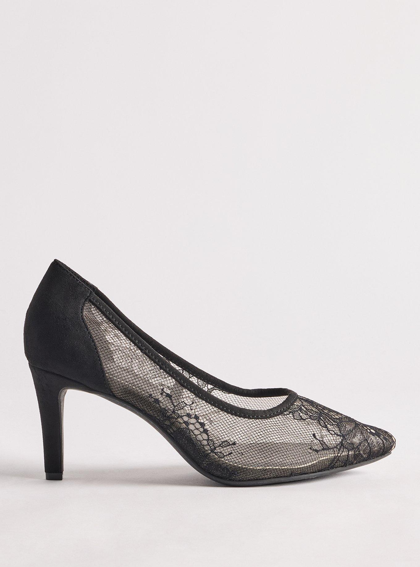 Pointed Toe Heel (WW), BLACK LACE, alternate
