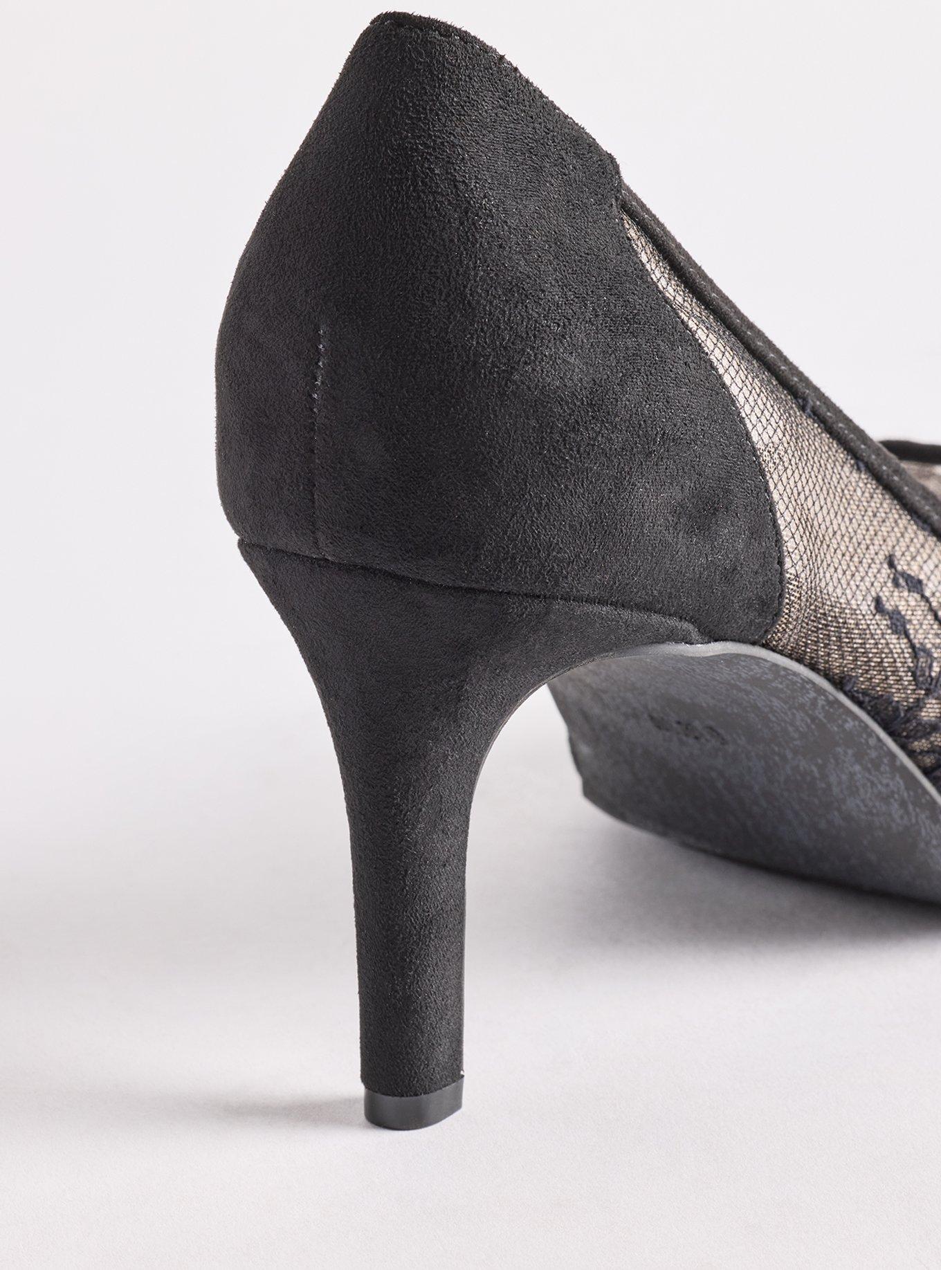 Pointed Toe Heel (WW), BLACK LACE, alternate