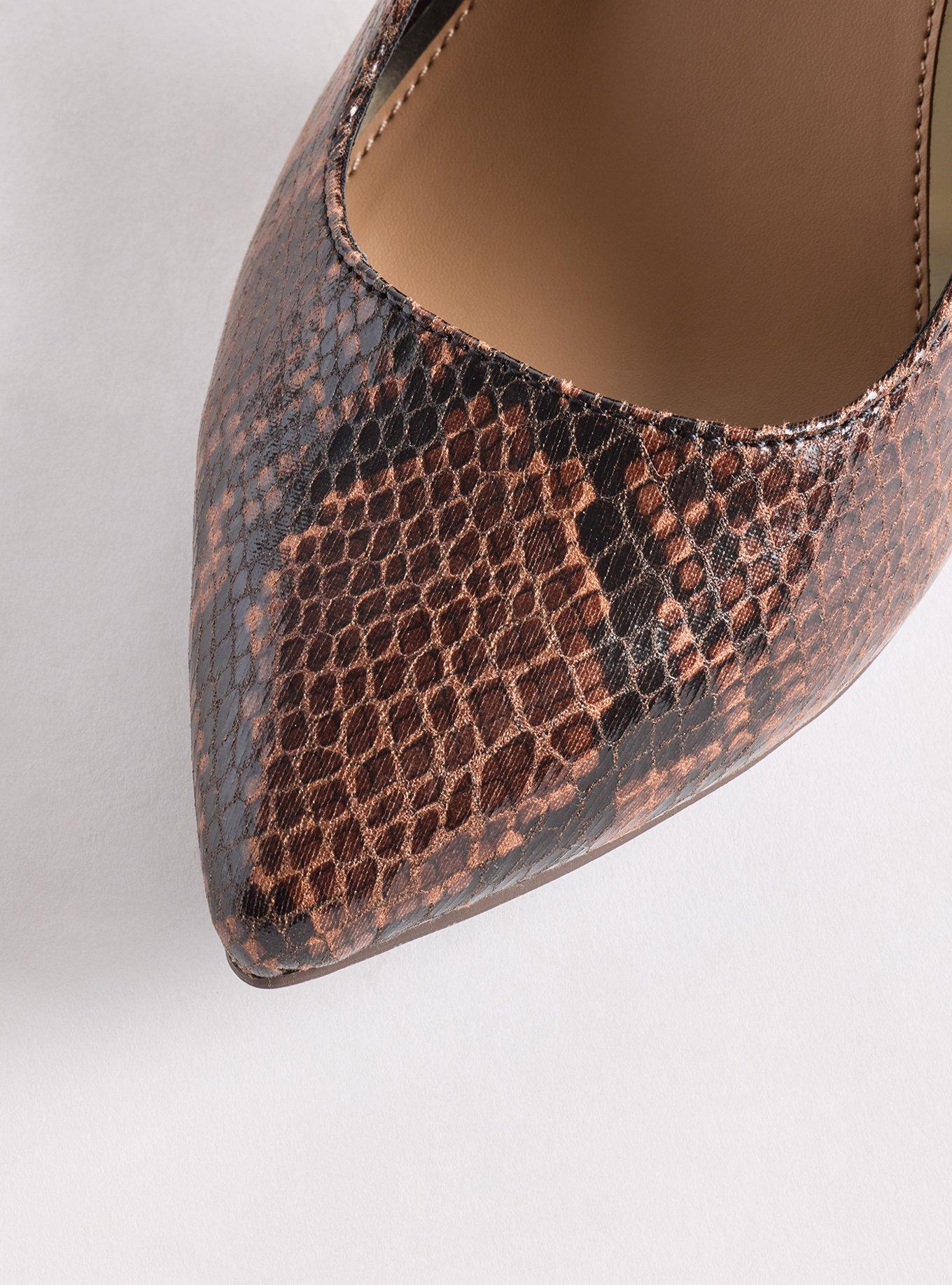 Pointed Toe Heel (WW), SNAKE BROWN, alternate
