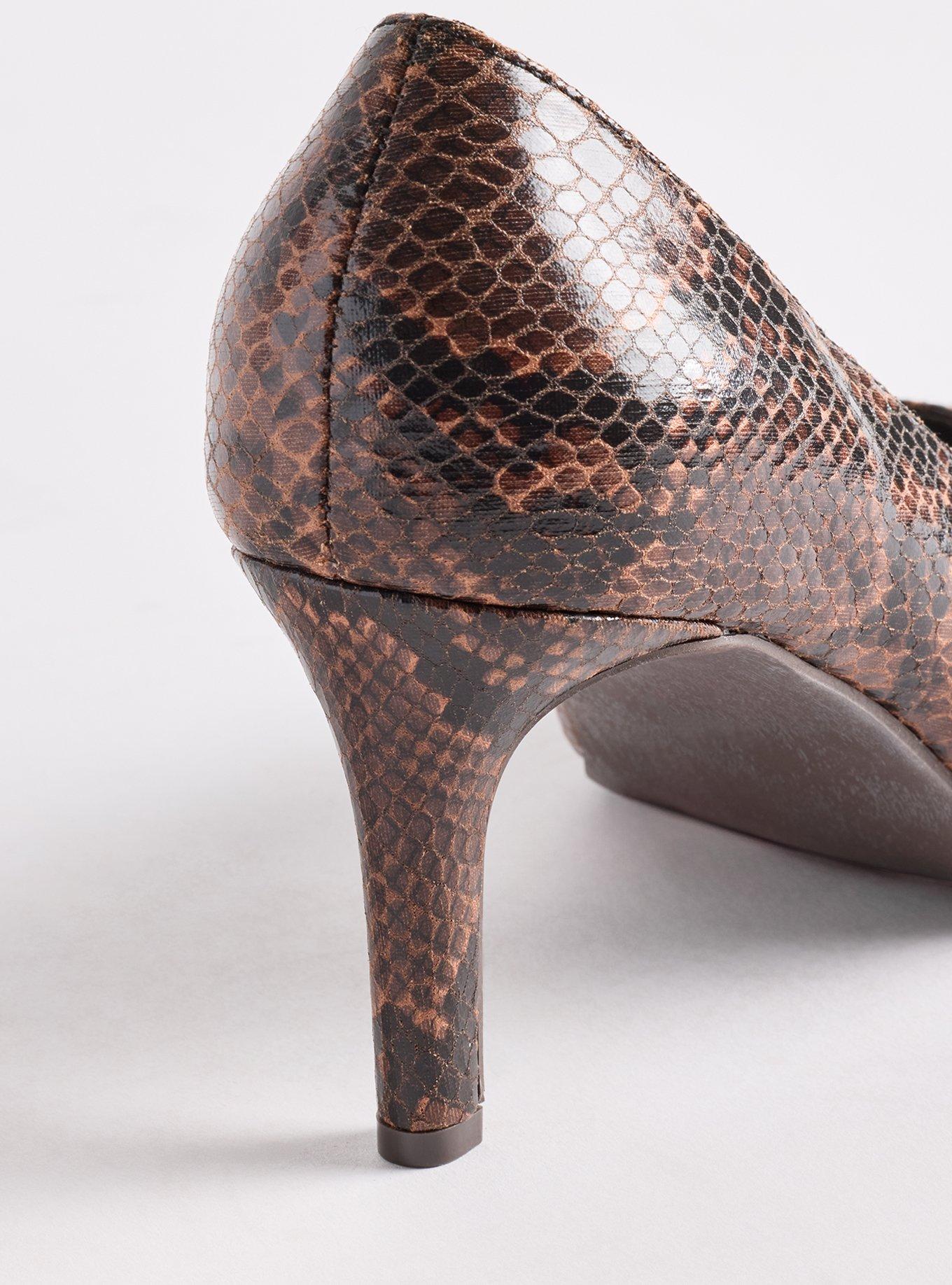 Pointed Toe Heel (WW), SNAKE BROWN, alternate