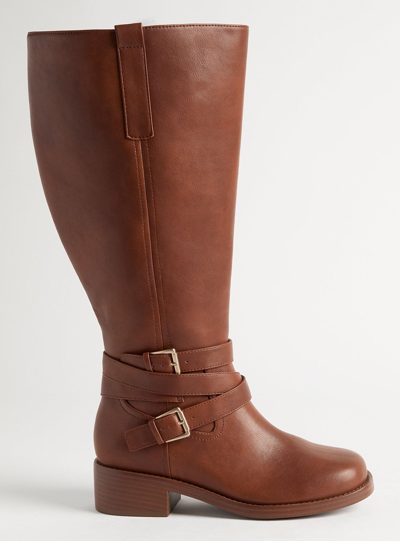 Moto Knee Boot (WW), BROWN, alternate