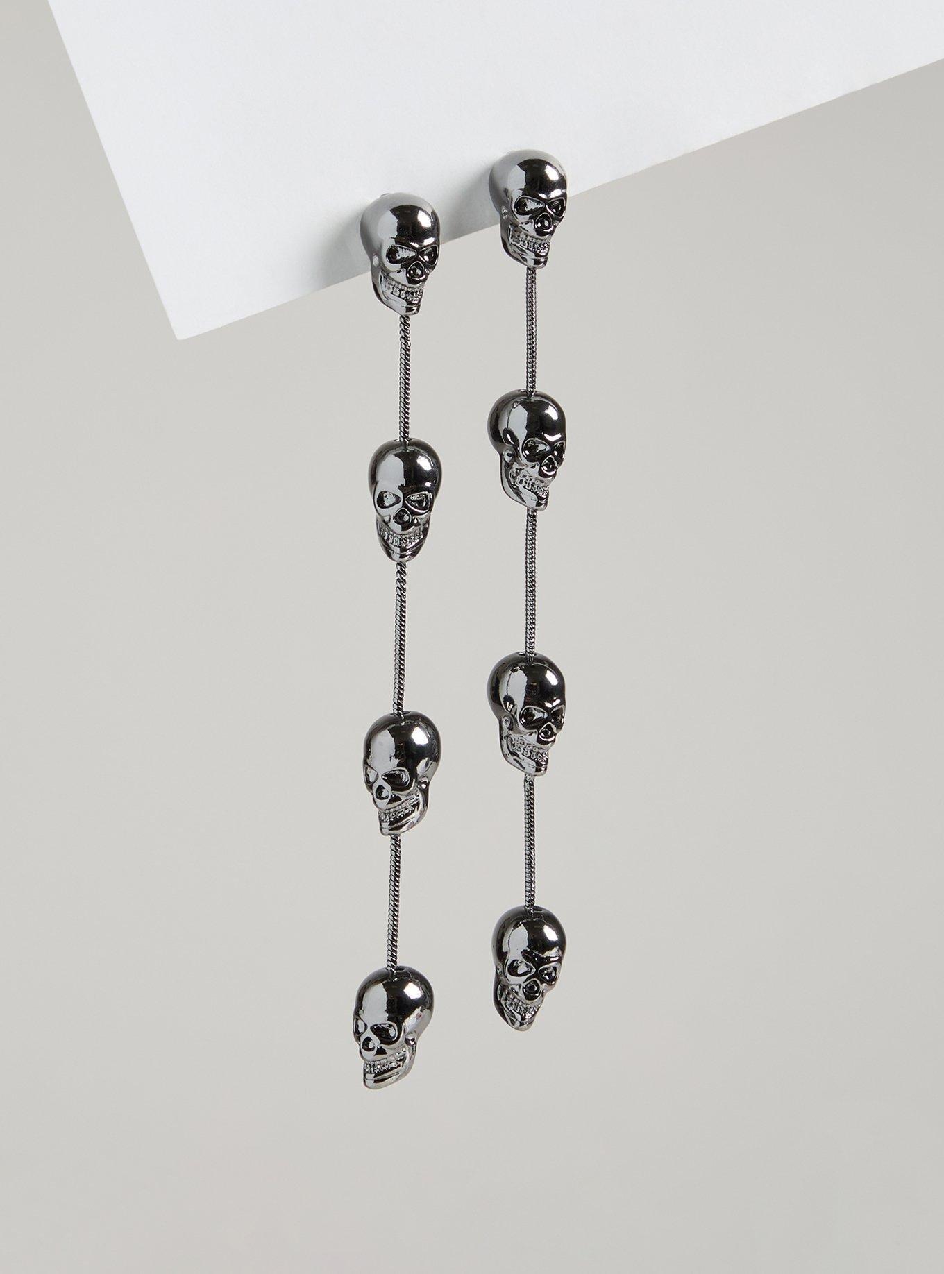 Skull Linear Earring