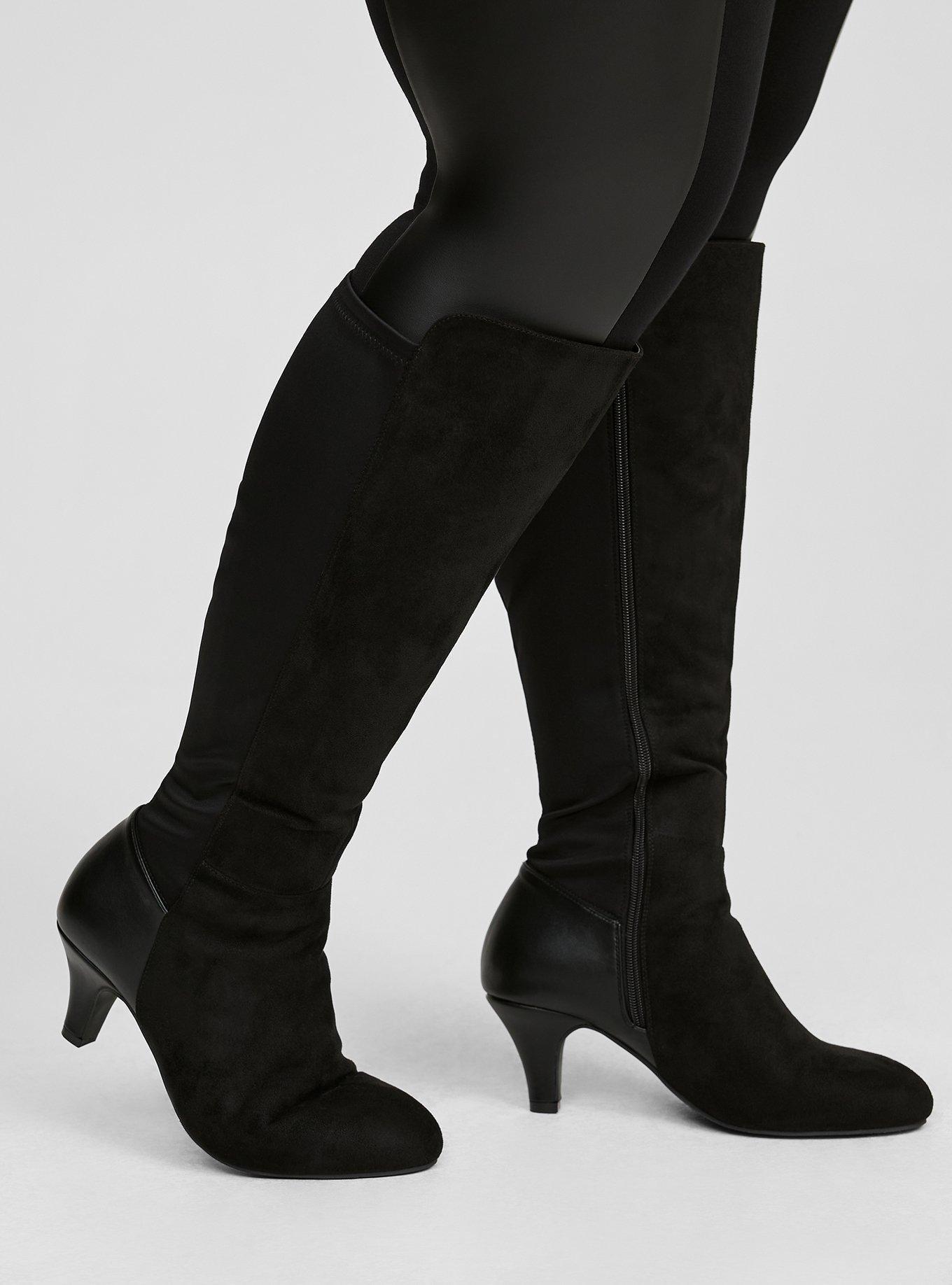Kitten Heel Knee Boot (WW)