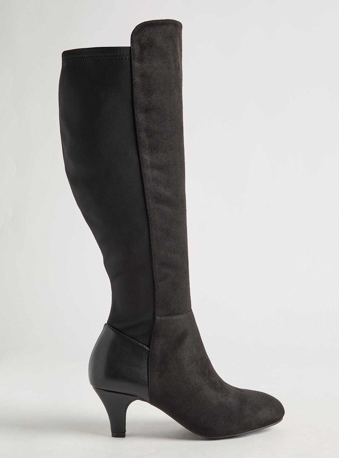 Kitten Heel Knee Boot (WW)