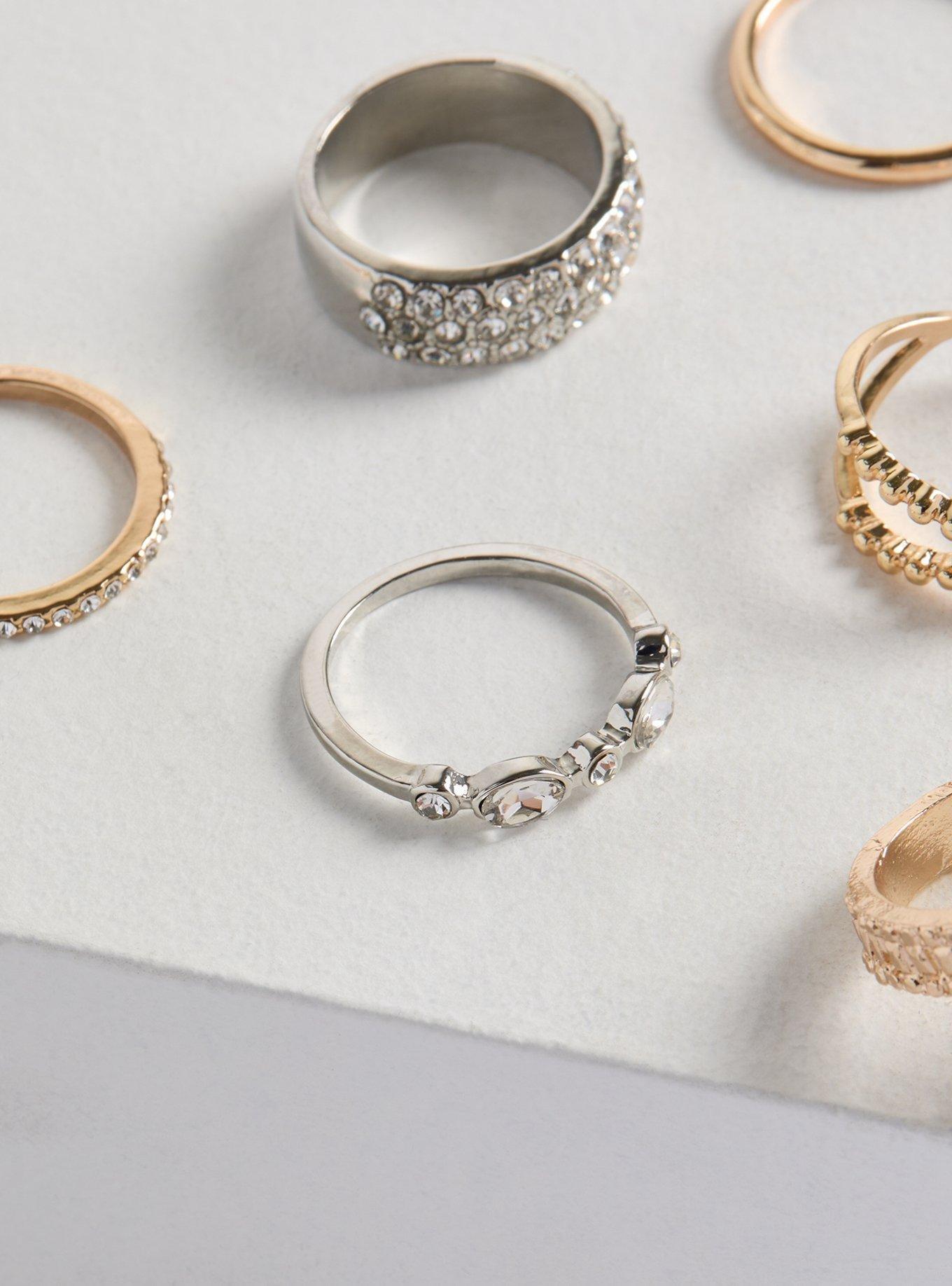 Celestial Pave Ring Set