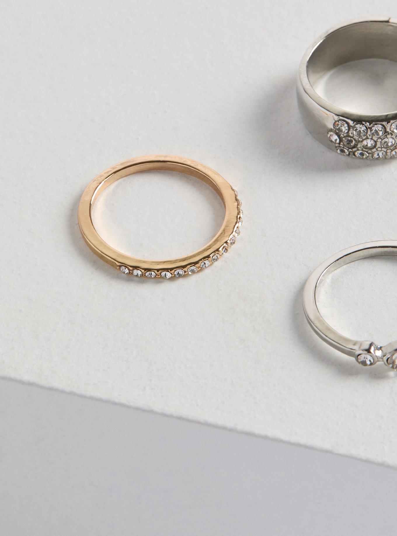 Celestial Pave Ring Set