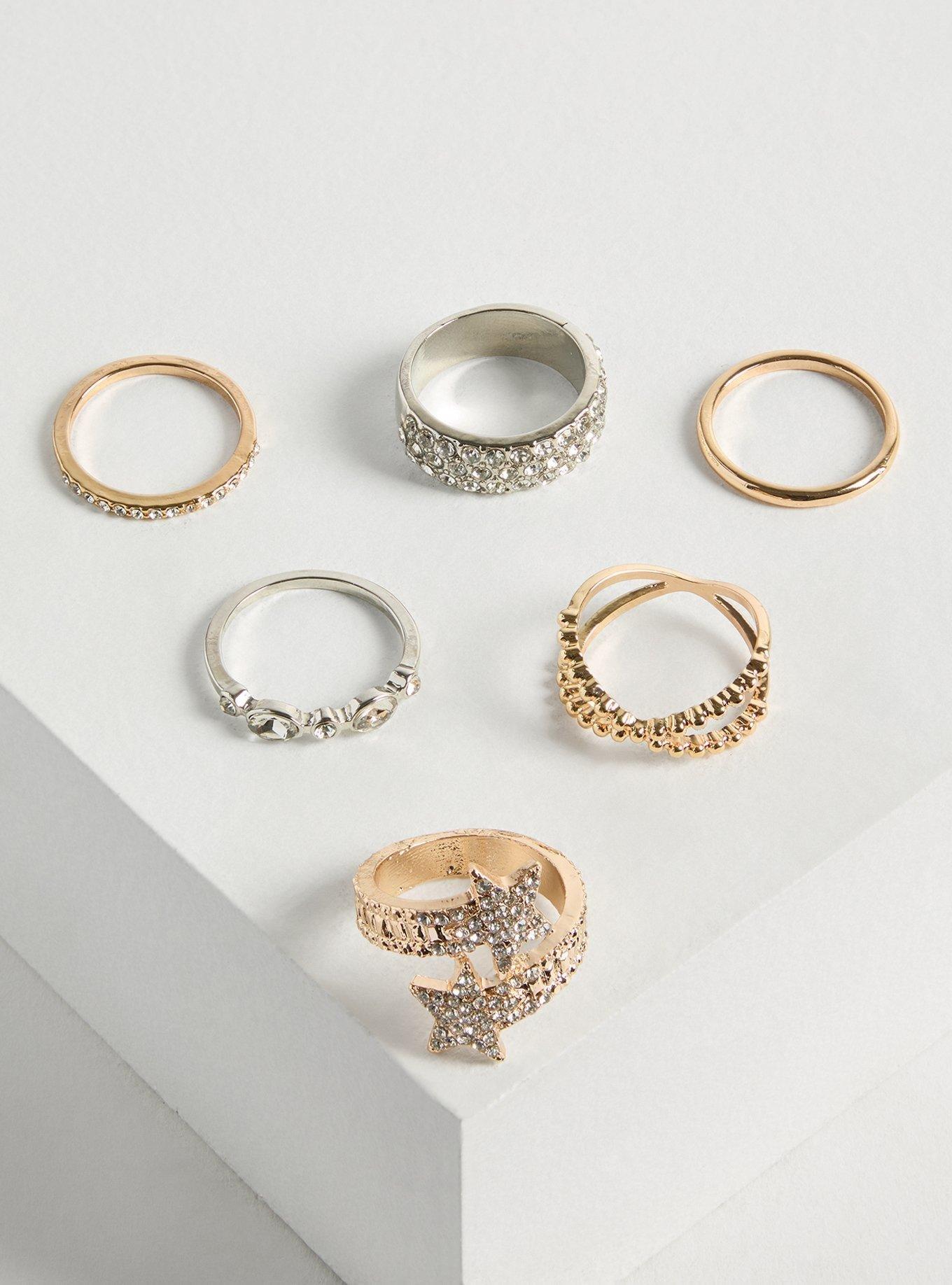 Celestial Pave Ring Set