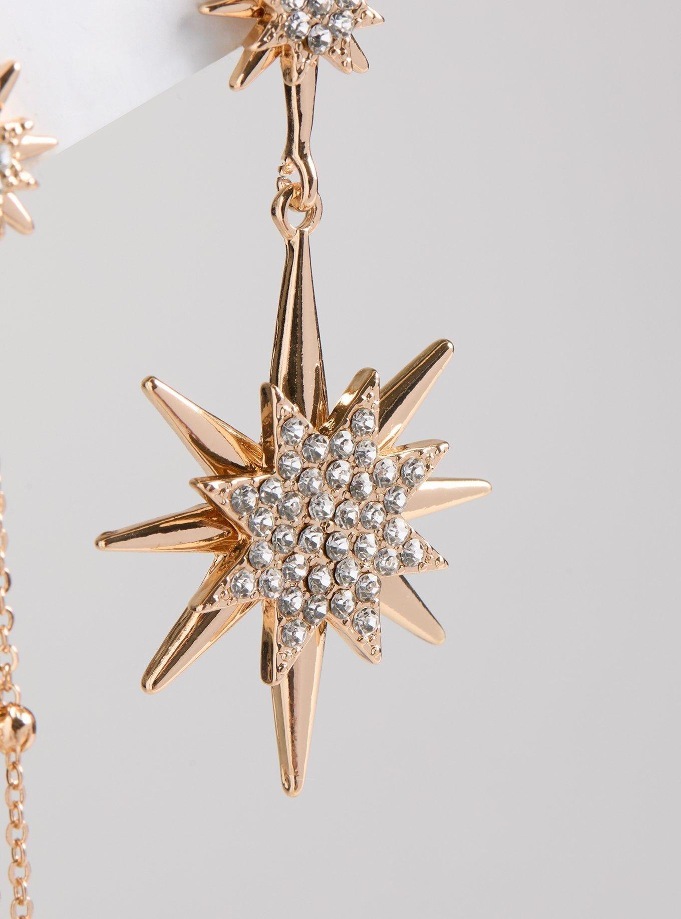 Star And Moon Mismaych Linear Earrings