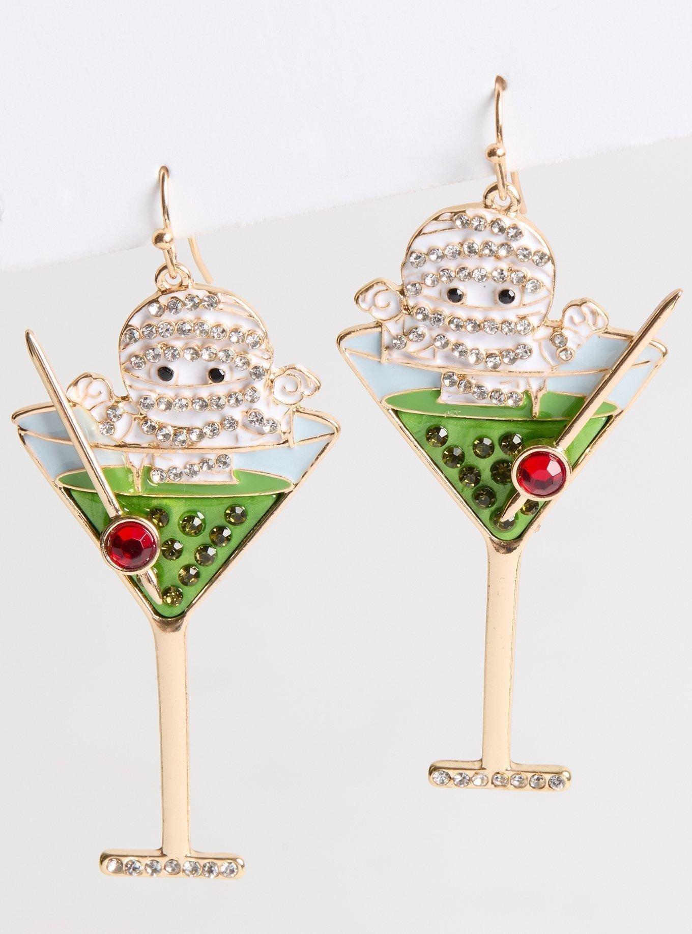 Mummy Martini Statement Earring