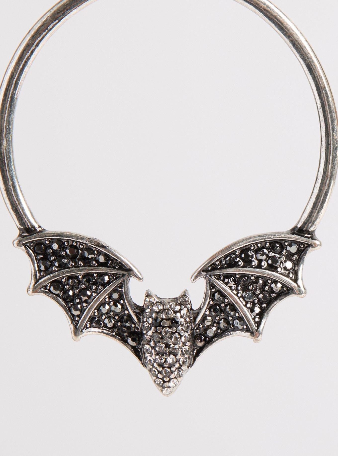 Bat Hoop Earring