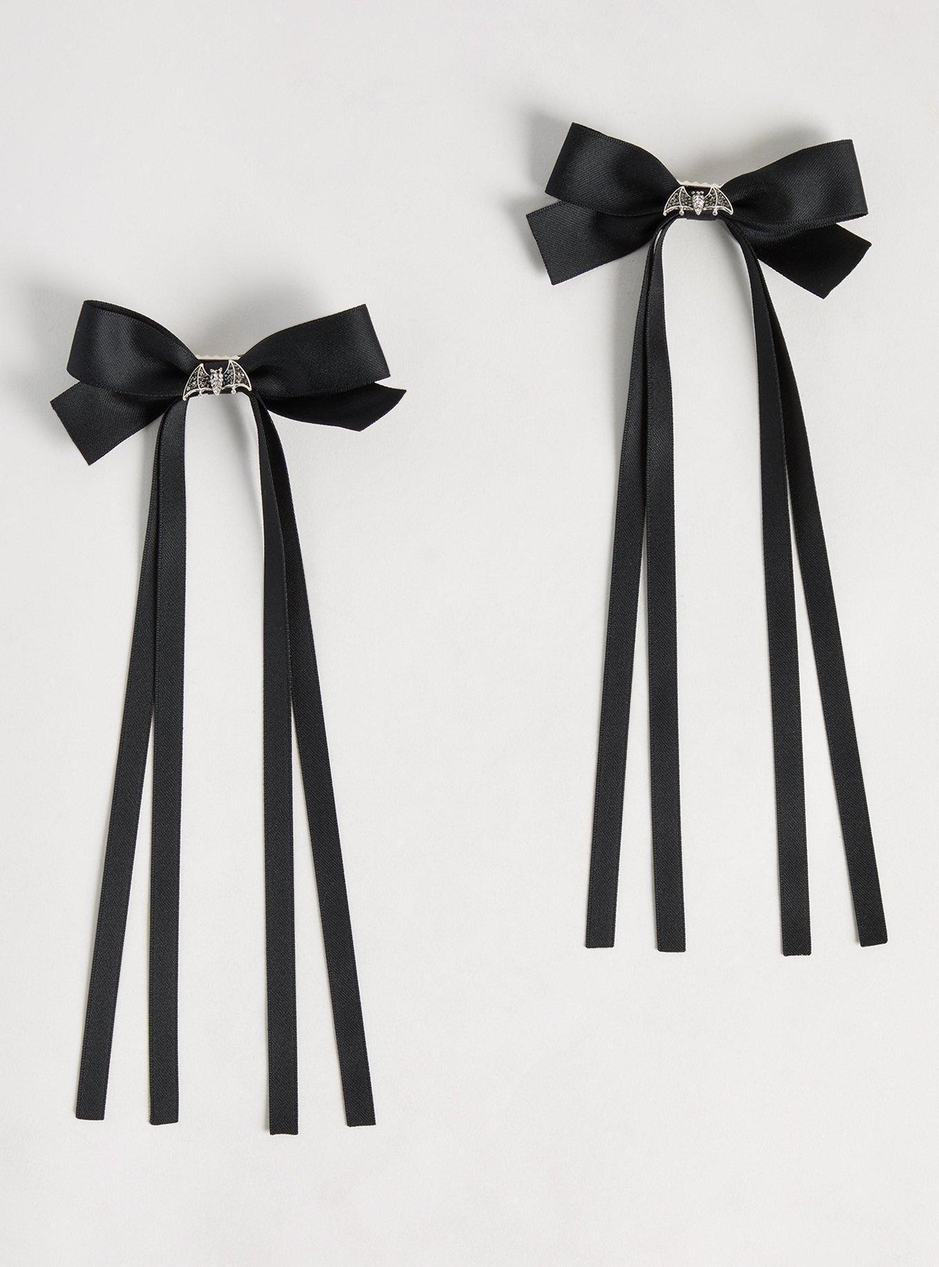 Bat Bow Hair Clips