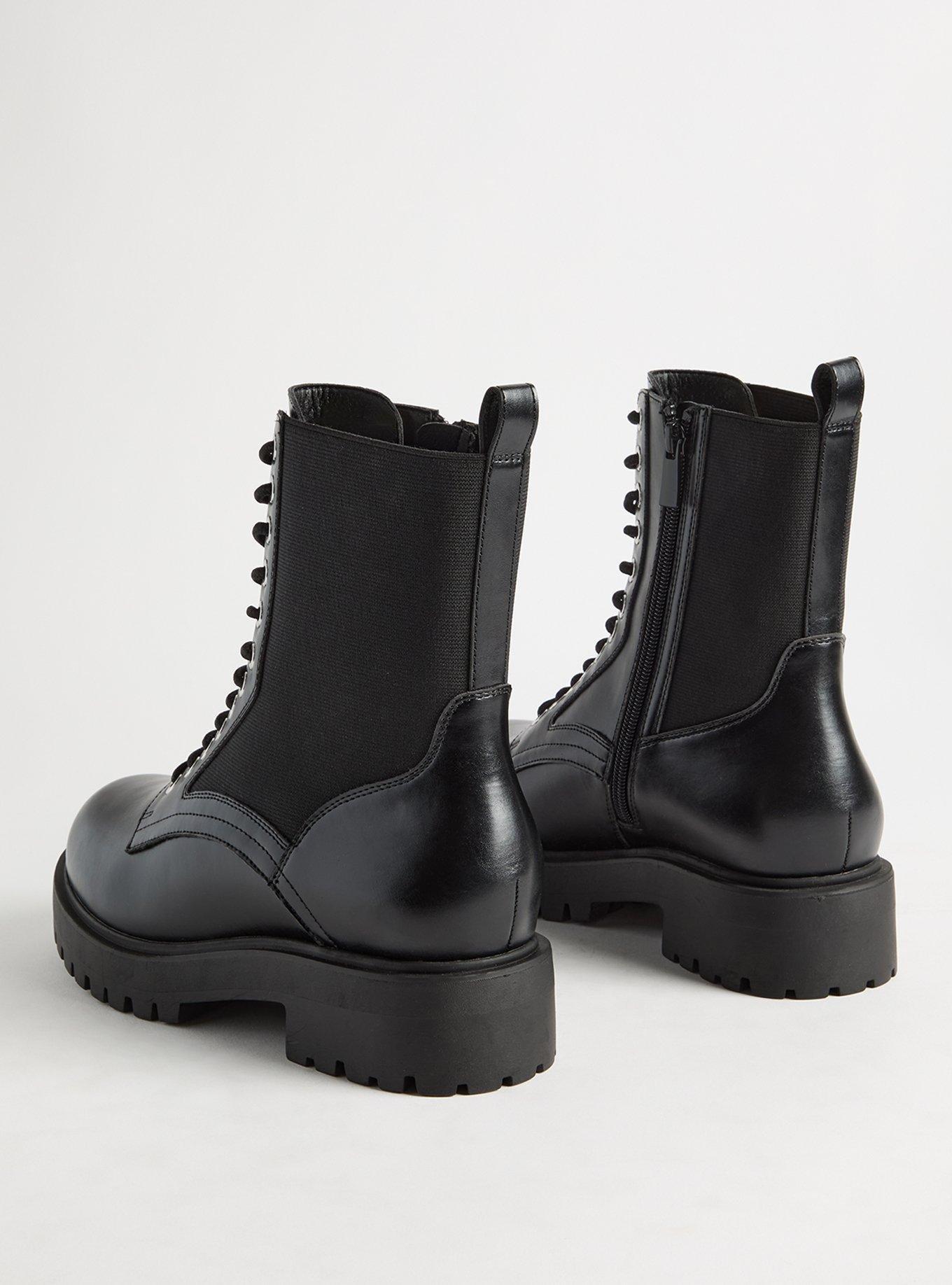 Lace-Up Combat Bootie (WW)