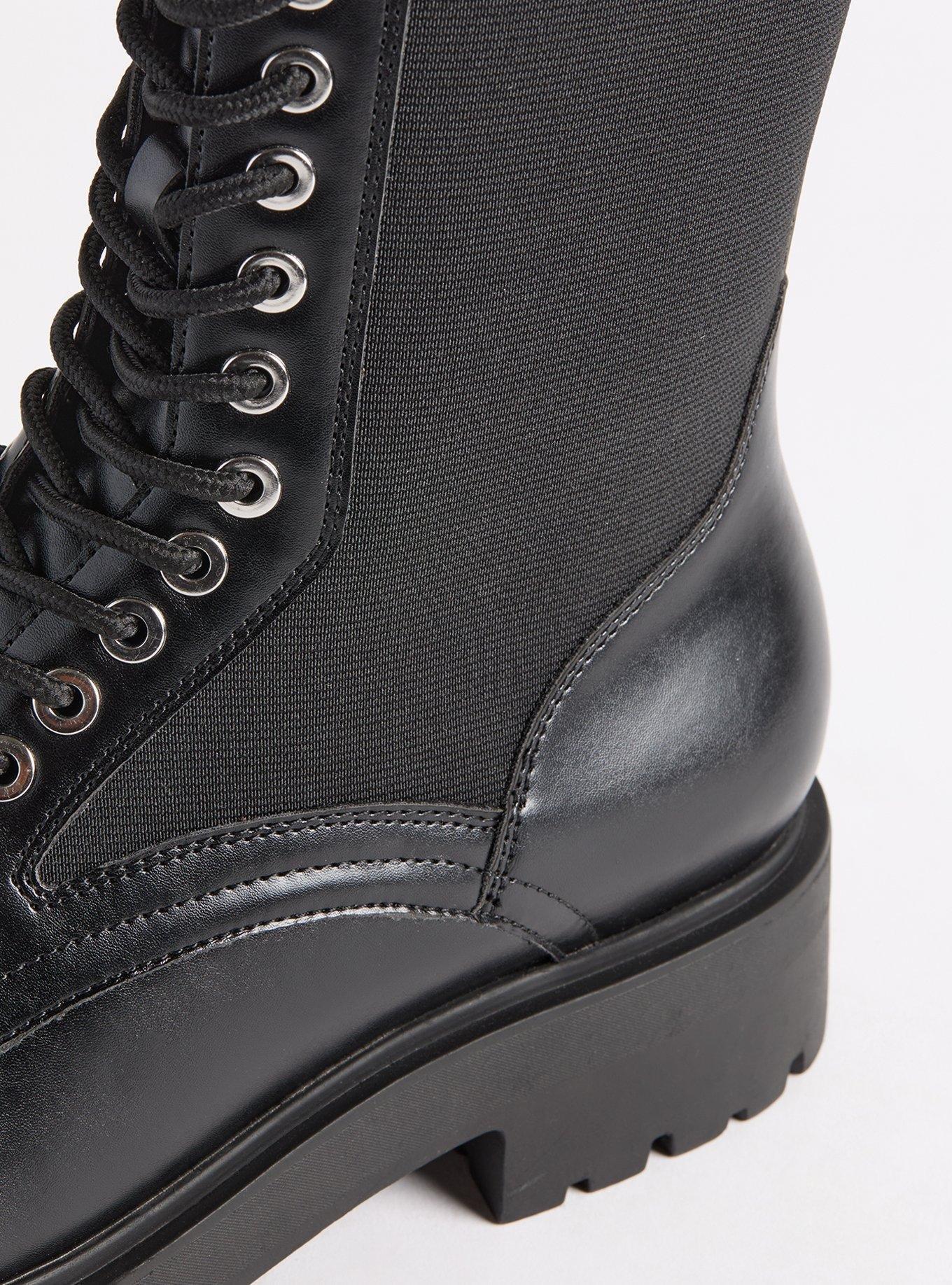 Lace-Up Combat Bootie (WW