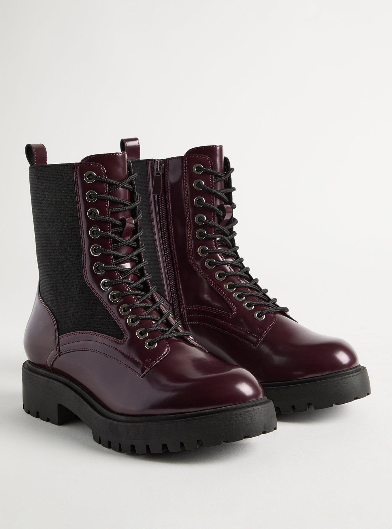 Plus Size Lace Up Combat Bootie WW Torrid