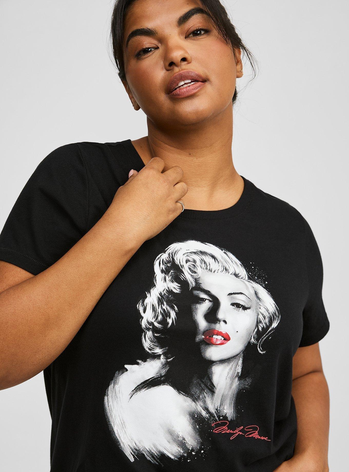 Plus Size - Marilyn Monroe Classic Fit Heritage Jersey Crew