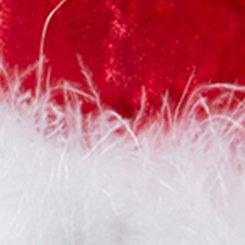 Plus Size Velour Marabou Apron Skirt, JESTER RED, swatch