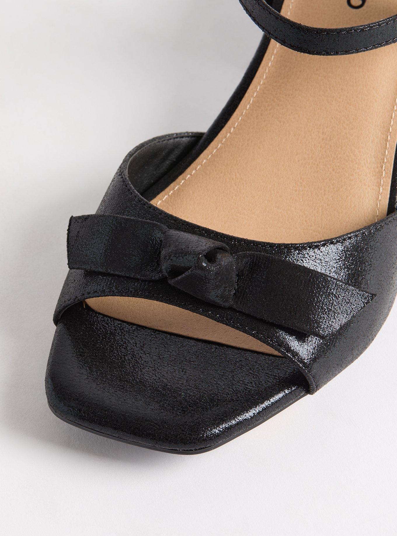 Bow Block Heel (WW), BLACK, alternate