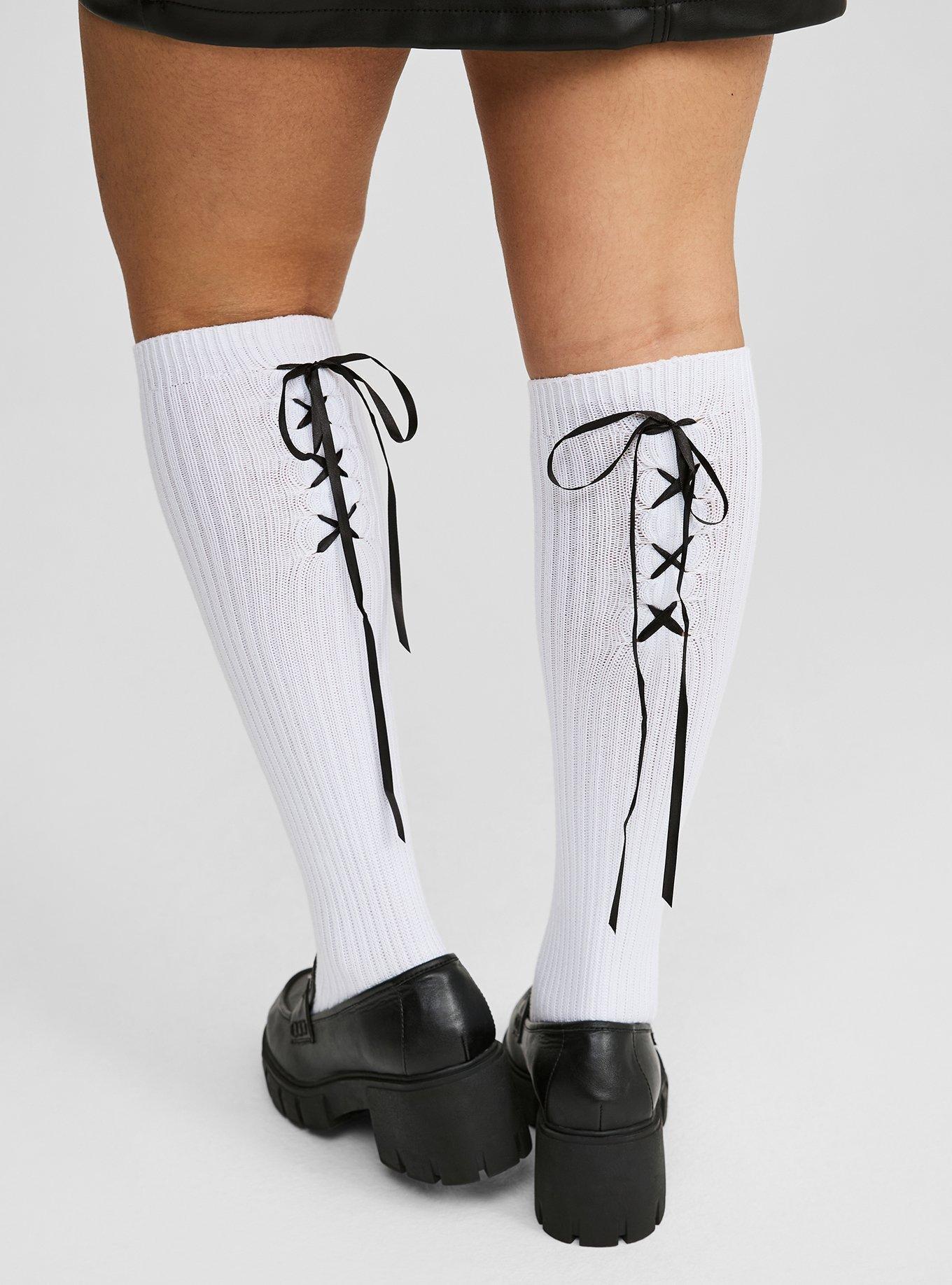 Lace-Up Knee Sock