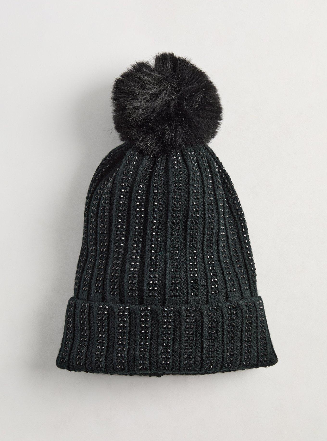 Pom Sparkle Knit Beanie