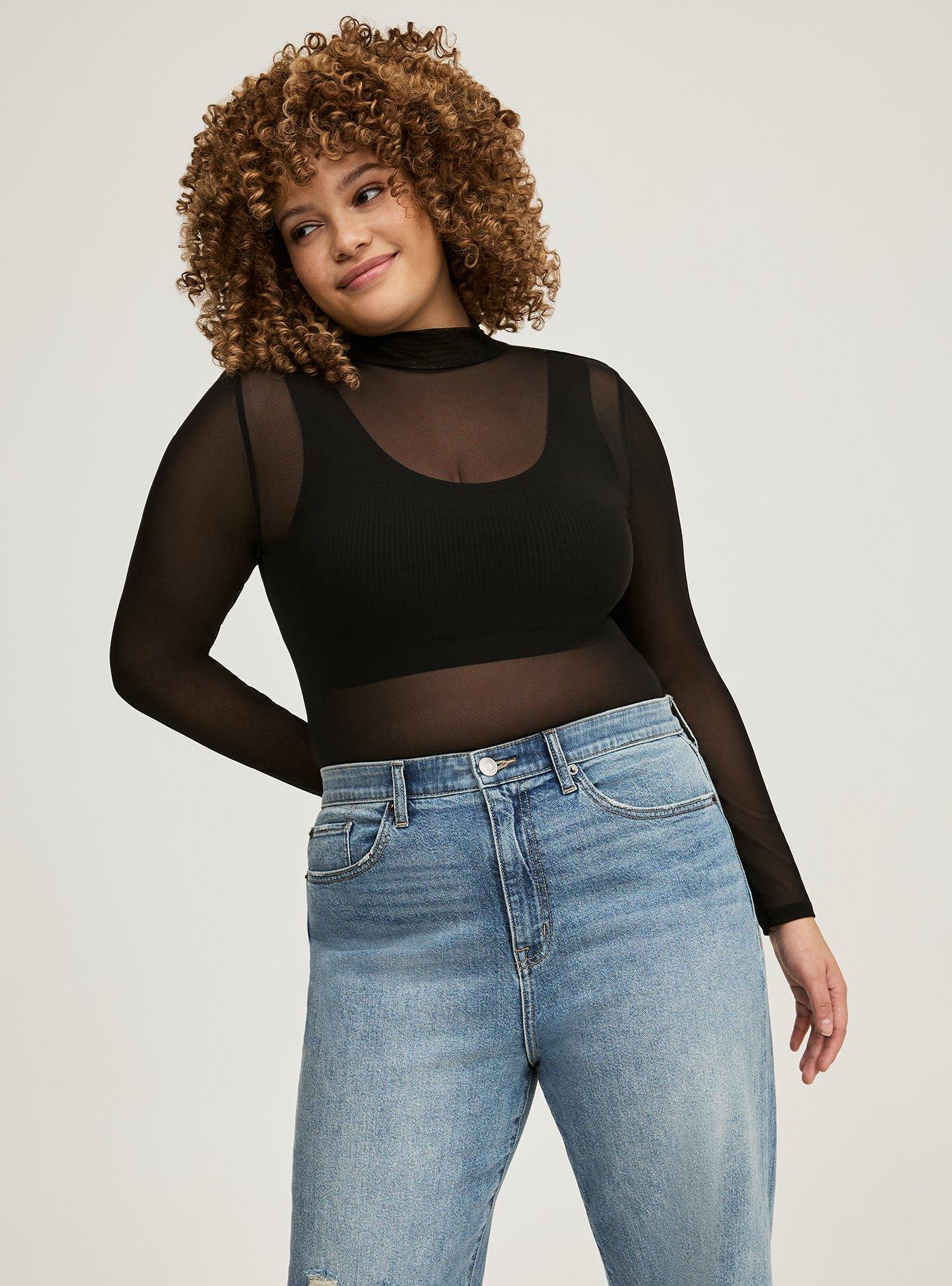 High Rise Straight Elastic Waist Classic Denim Jean