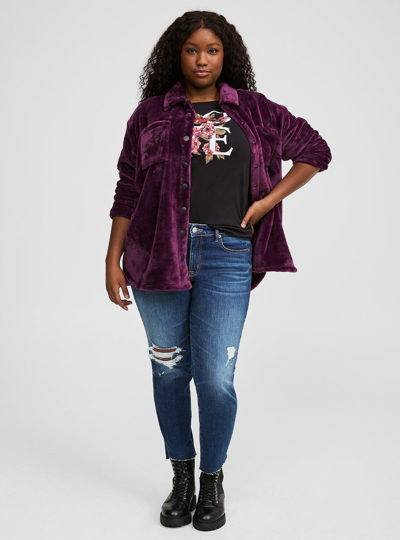 Plus Size - Snap Front Shacket - Torrid