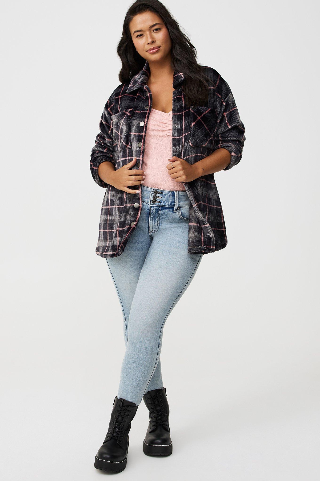 Snap Front Shacket